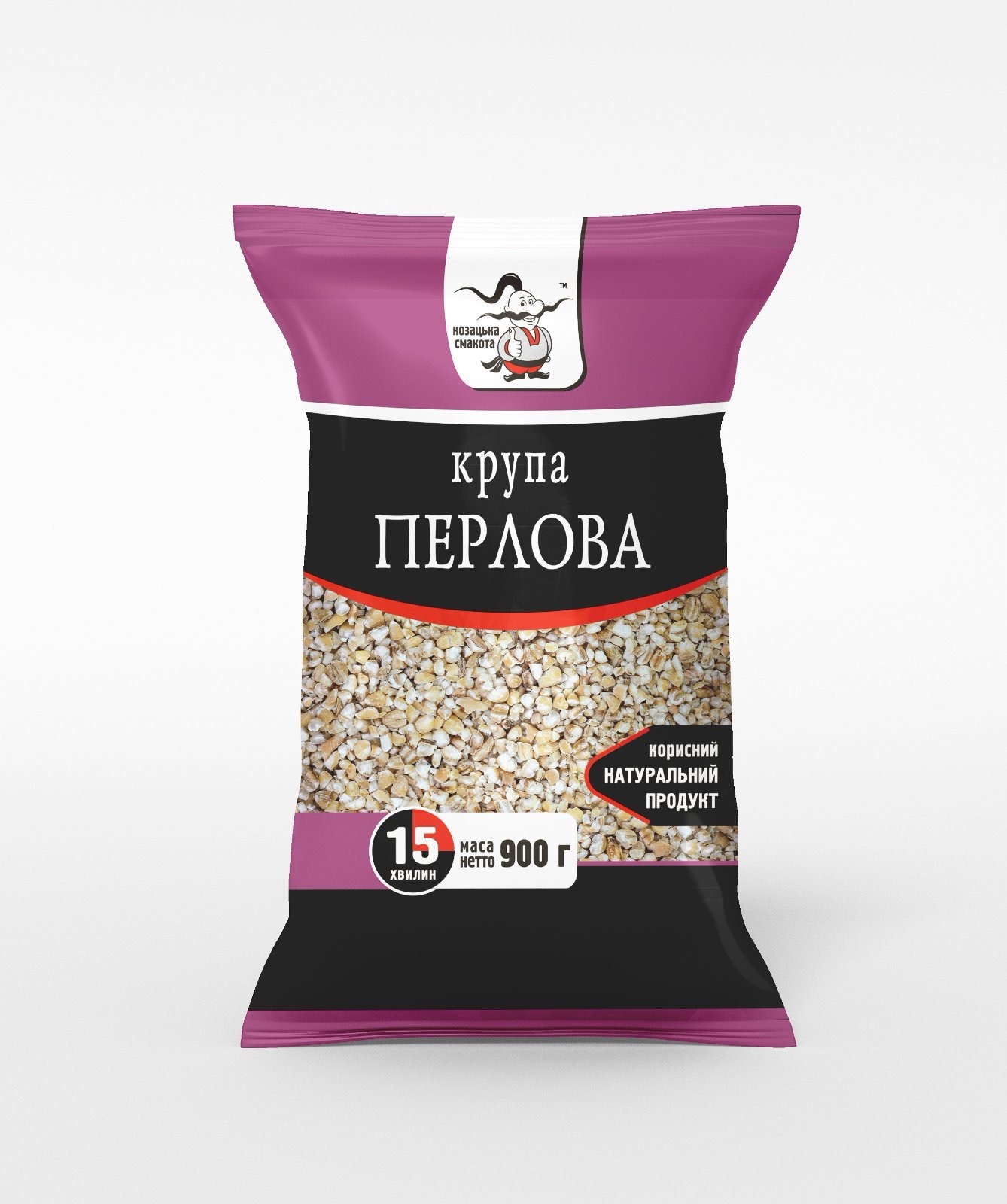 Крупа перлова 900 г. / ТМ "Козацька смакота"